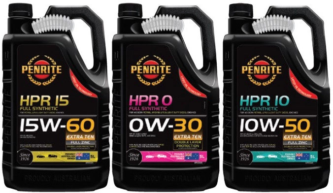 Selected Penrite 5L HPR Engine Oils^