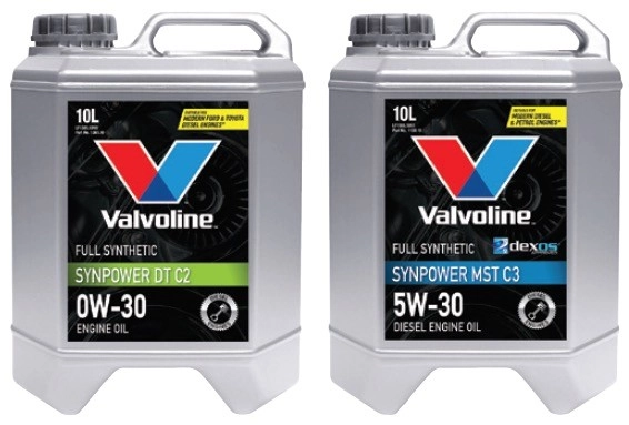 Selected Valvoline 10L Synpower Engine Oils^