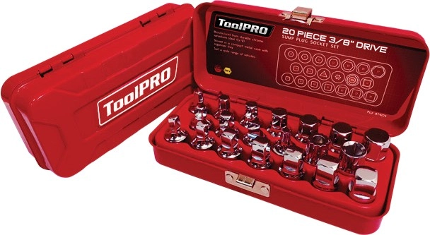 ToolPRO 20 Pce Sump Plug Removal Set