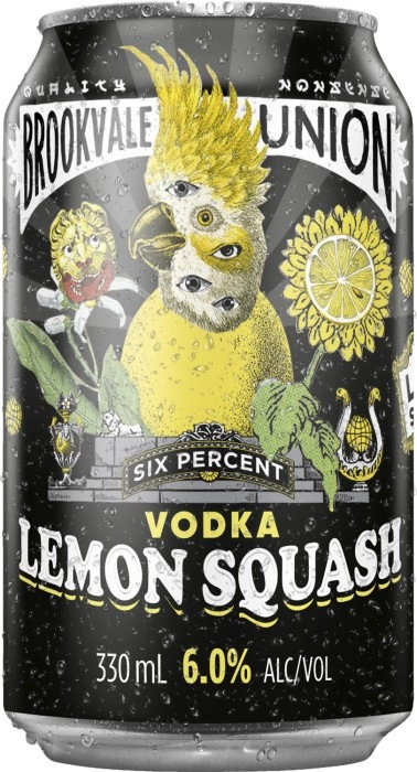 Brookvale Union Vodka Lemon Squash Can 330mL