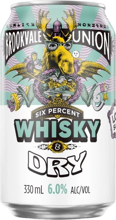 Brookvale Union Whisky and Dry 6 Percent Can 330mL