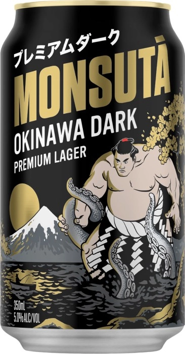 Monsuta Okinawa Dark Premium Lager Cans 350mL