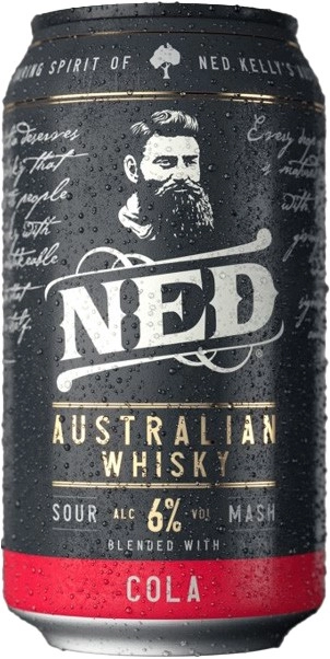 Ned Australian Whisky & Cola 6% 10 Pack Cans 375mL