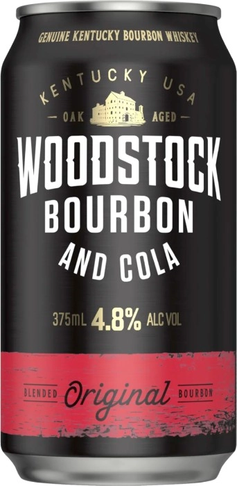 Woodstock Bourbon & Cola 4.8% Cans 375mL