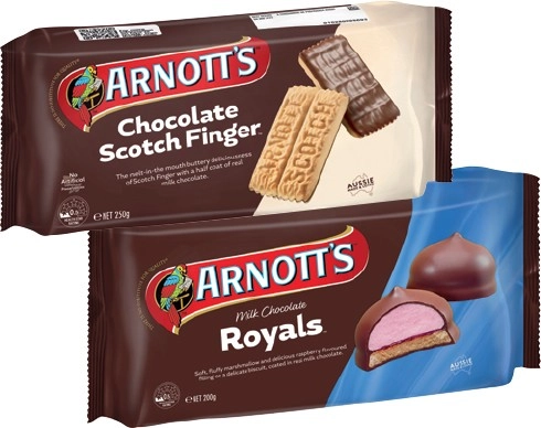 Arnott's Chocolate Biscuits 160-250g Selected Varieties