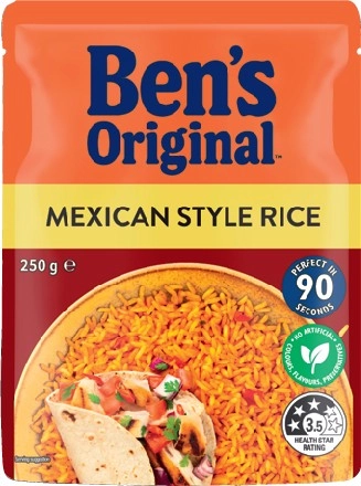 Ben's Original Rice 240-250g Selected Varieties