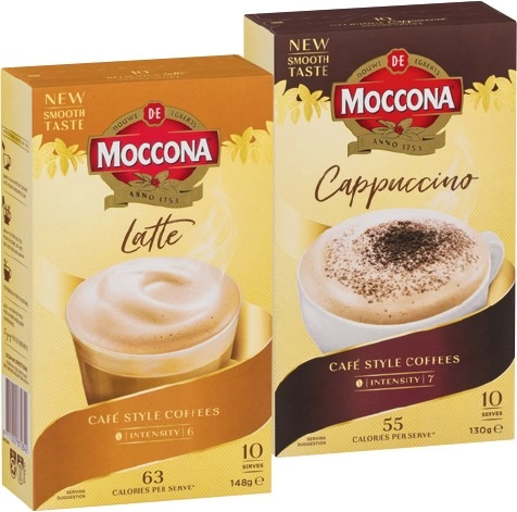 Moccona Coffee Sachets 10 Pack Selected Varieties