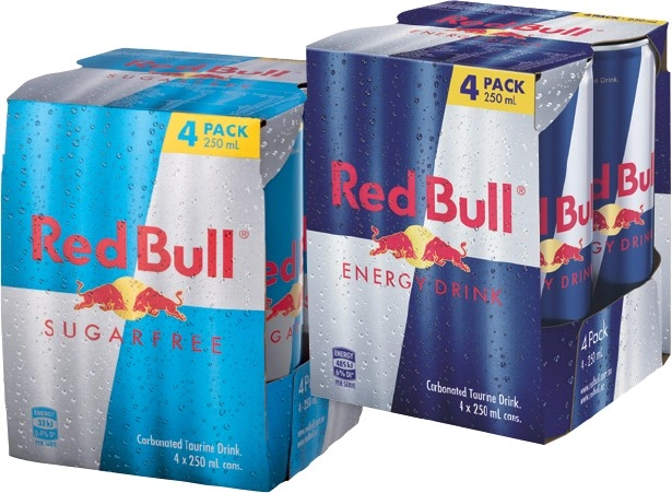 Red Bull Energy Drink 4x250mL Selected Varieties