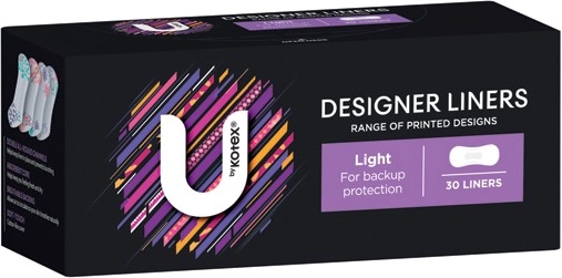 U By Kotex Liners 30 Pack