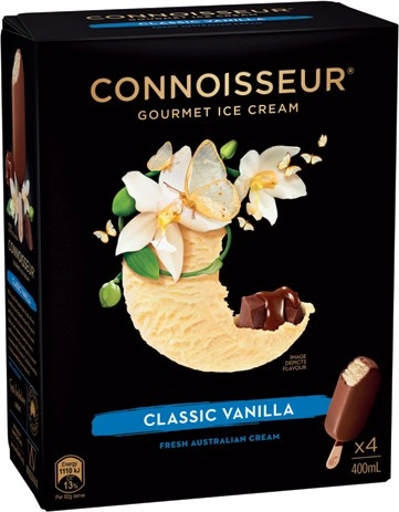 Connoisseur Gourmet Ice Cream 4-6 Pack Selected Varieties