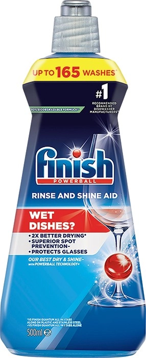 Finish Rinse and Shine Aid Dishwasher Liquid 500mL