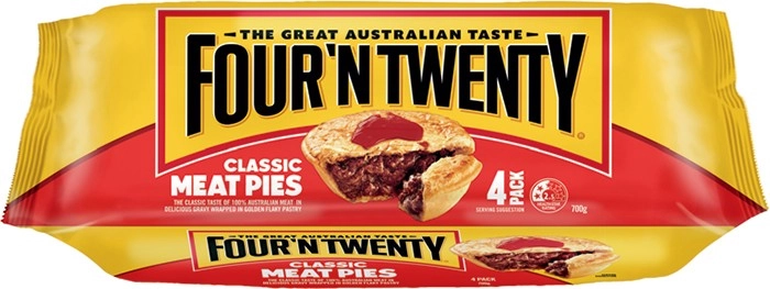 Four'N Twenty Meat Pies 4 Pack Selected Varieties