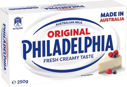 Philadelphia Cream Cheese Block or Spreadable Tub 250g Selected Varieties