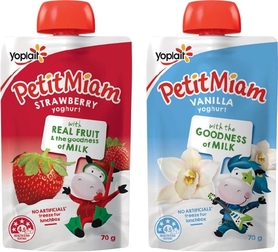 Yoplait Petit Miam Squeezie Yoghurt 70g Selected Varieties