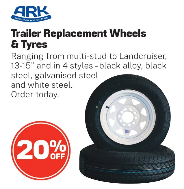 ARK Trailer Replacement Wheels & Tyres