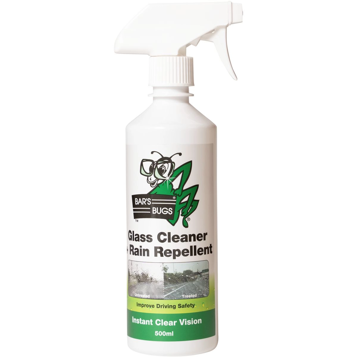 Bar's Bugs Glass Cleaner + Water Repellent 500ml - BBGCWR500