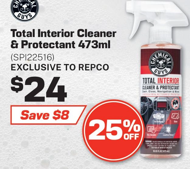 Chemical Guys Total Interior Cleaner & Protectant 473ml - SPI22516