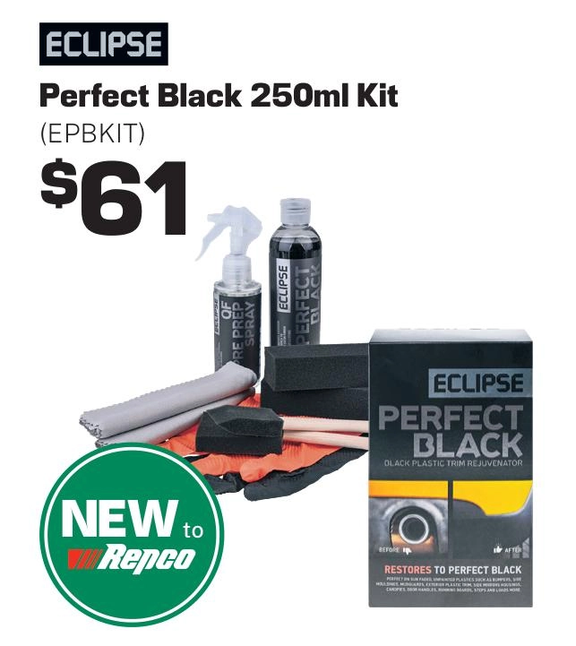 Eclipse Perfect Black Trim Restorer Kit 250ml