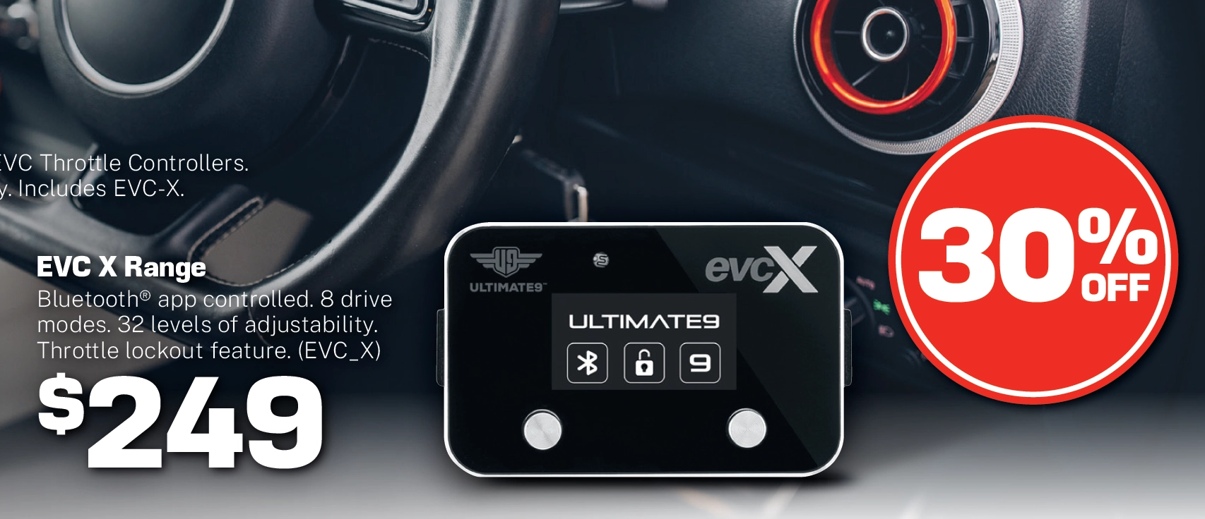 EVC-X Throttle Controller Range