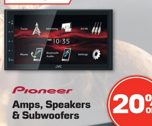 JVC 6.8in Touchscreen Head Unit with Bluetooth/USB - KW-M180BT