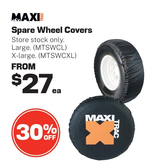 Maxi Trac Spare Wheel Covers