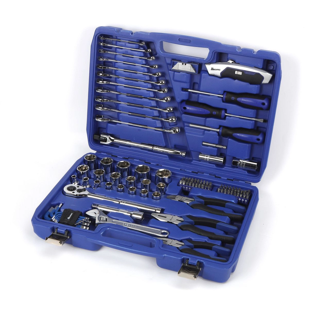 Mechpro Blue 123 Piece Automotive Tool Kit - MP228KCRV