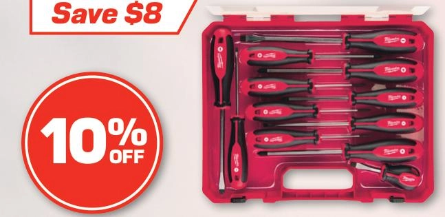 Milwaukee 12 Piece Screwdriver Set - 4932472003