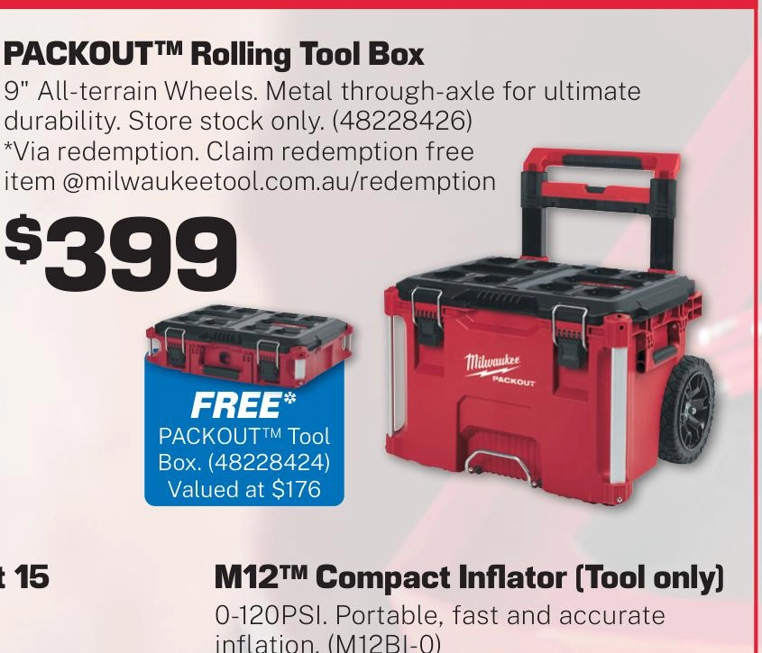 Milwaukee PACKOUT Rolling Tool Box - 48228426