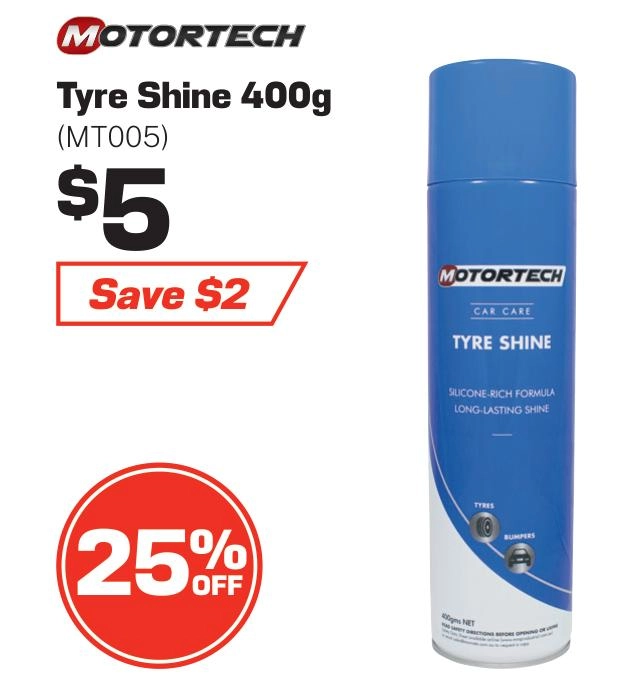 Motortech Tyre Shine 400g - MT005