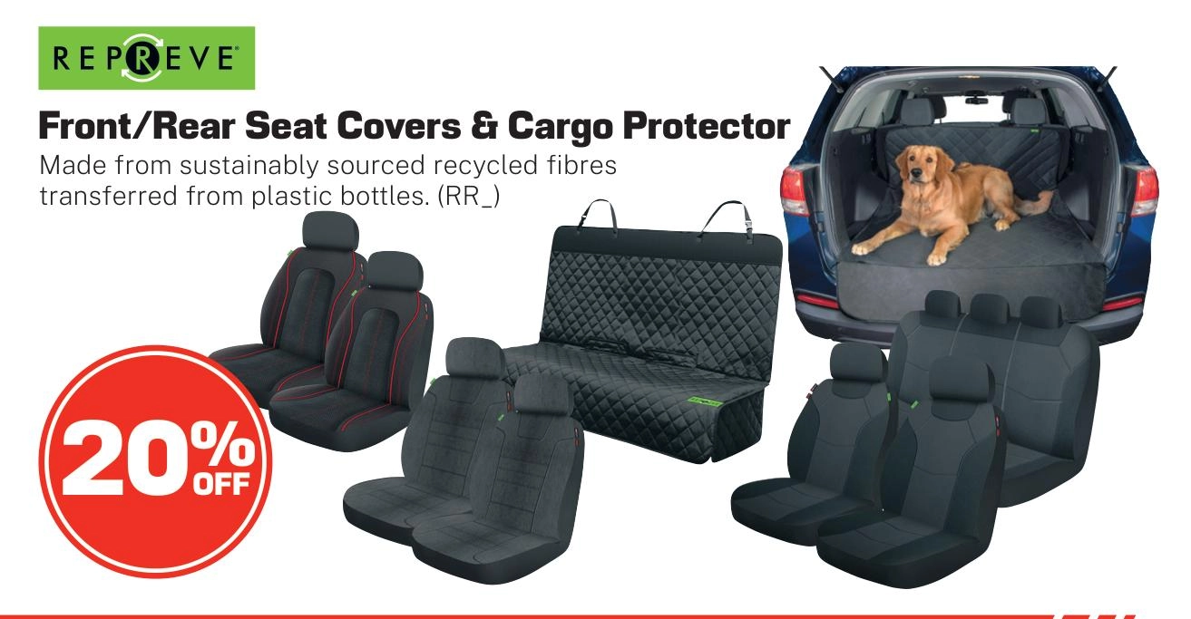 Repreve Front/Rear Seat Covers & Cargo Protector