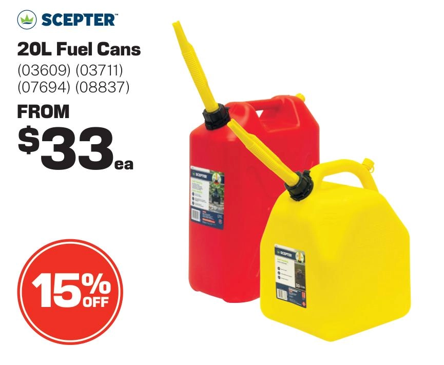 Scepter 20L Fuel Cans