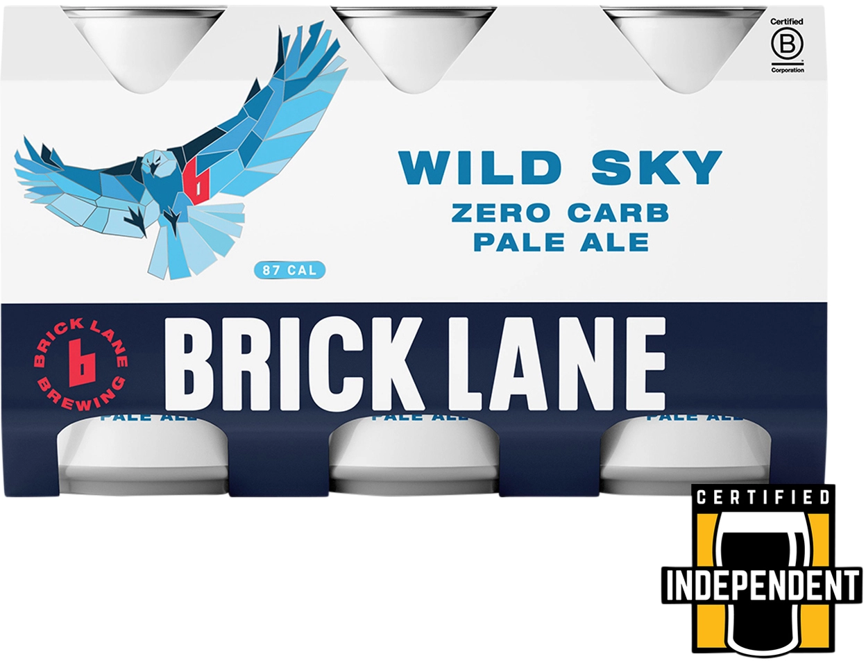 Brick Lane Wild Sky Zero Carb Pale Ale Can 355ml