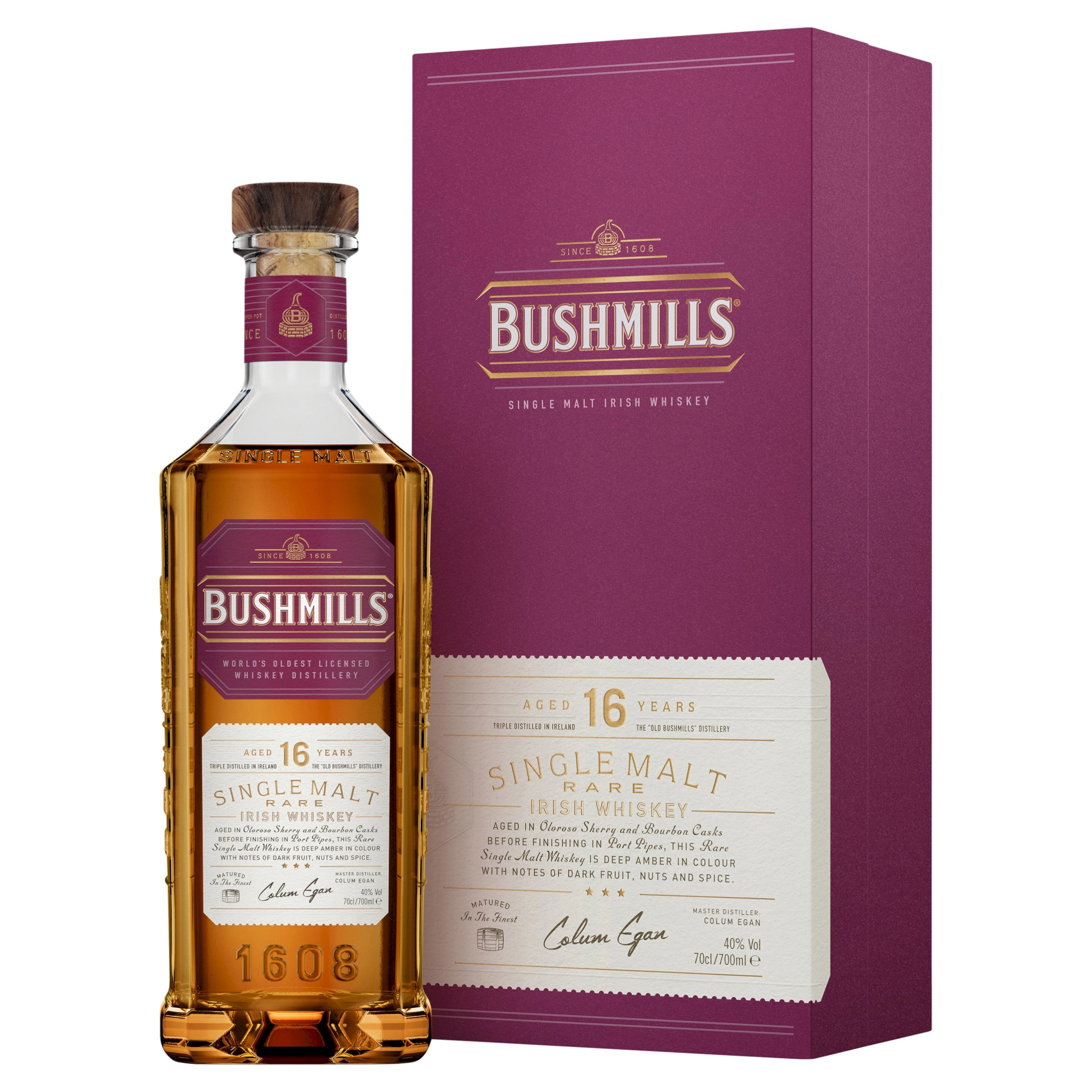 Bushmills 16YO Irish Malt Whiskey 700mL