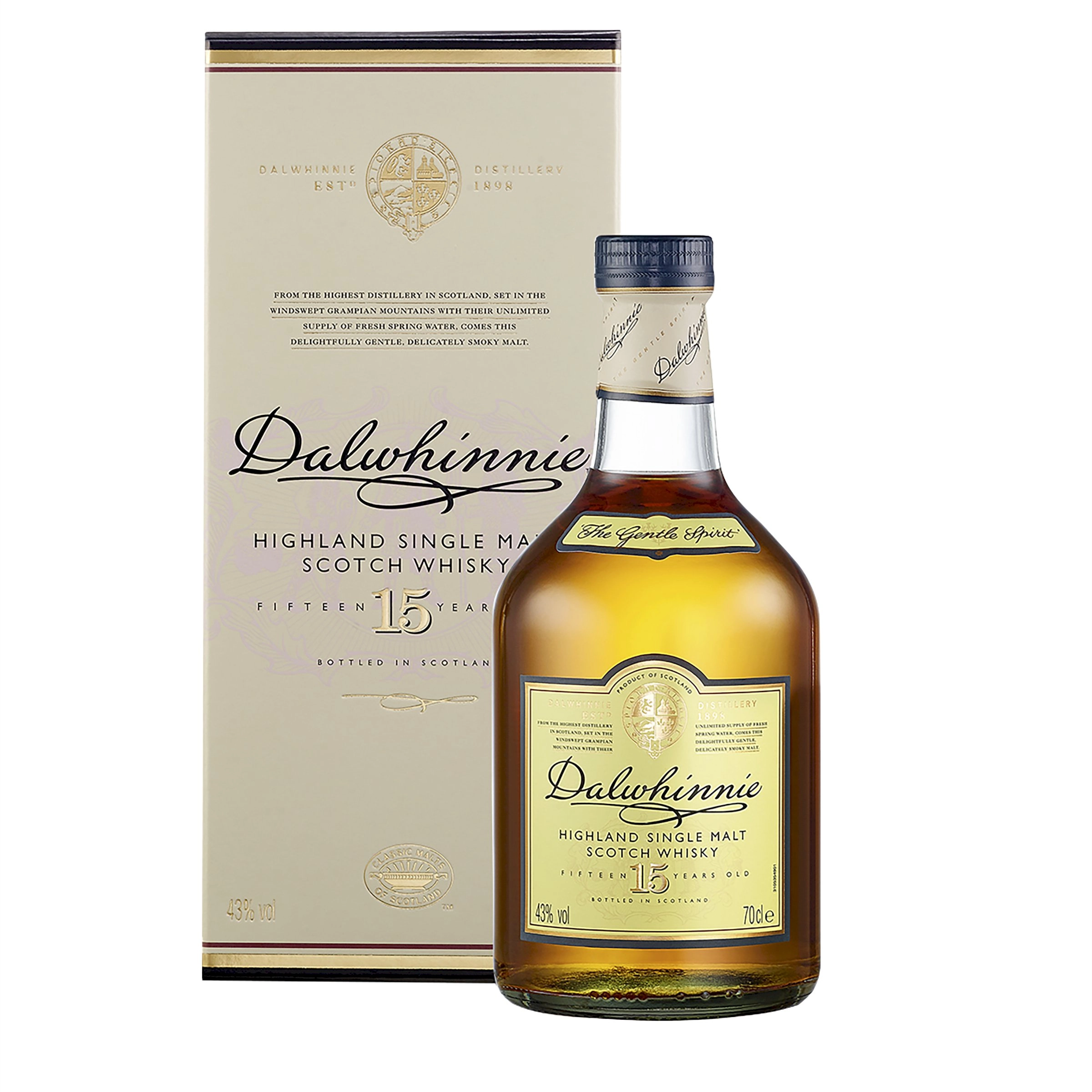 Dalwhinnie 15YO Single Malt Scotch Whisky 700ml