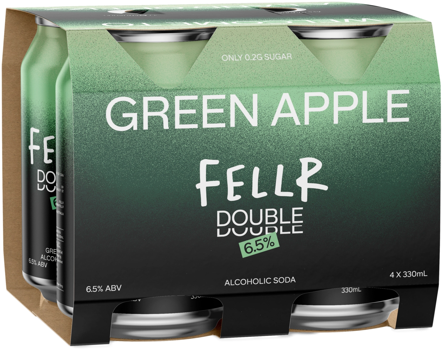 Fellr Double Green Apple Can 330ml