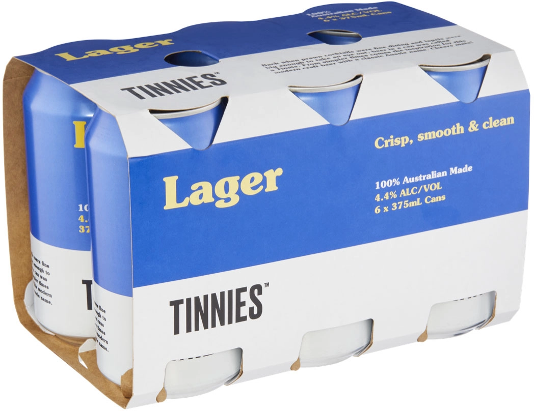 Tinnies Lager Can 375ml