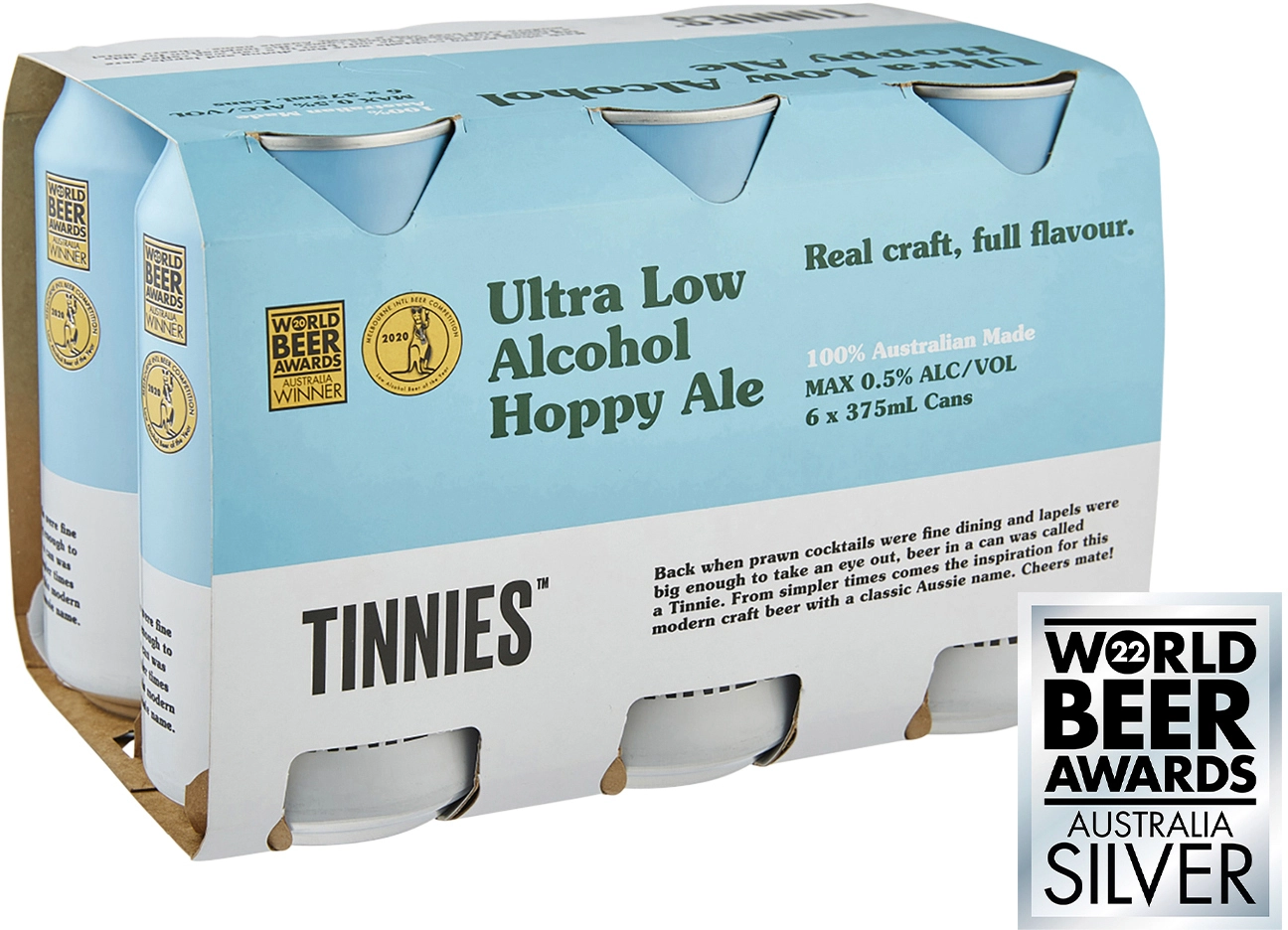 Tinnies Ultra Low Alcohol Can 375ml