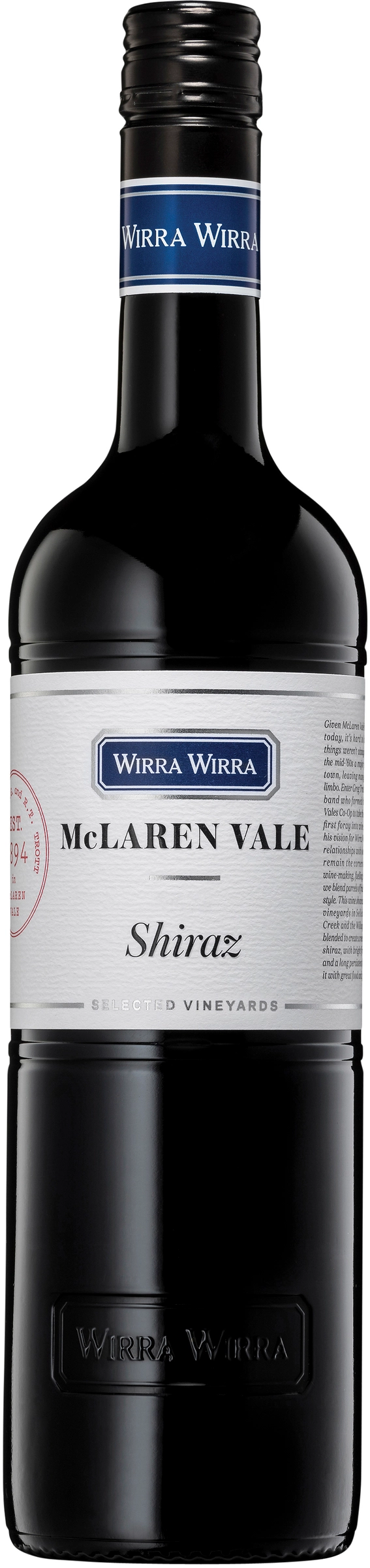 Wirra Wirra McLaren Vale Vineyards Shiraz 750ml