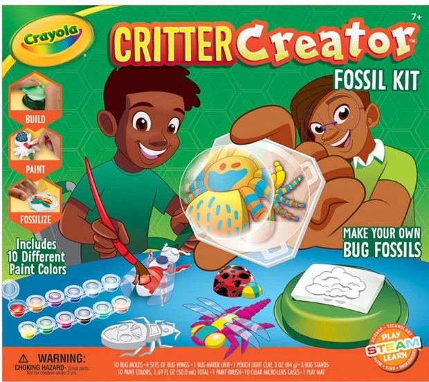 Crayola Critter Creator Metallic Bug Fossil Kit