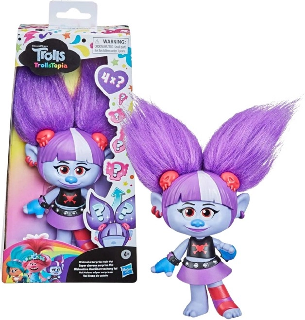 Dream Works TrollsTopia Ultimate Surprise Hair Val