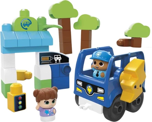 Mega Blocks Green Town Charge and Go Bus