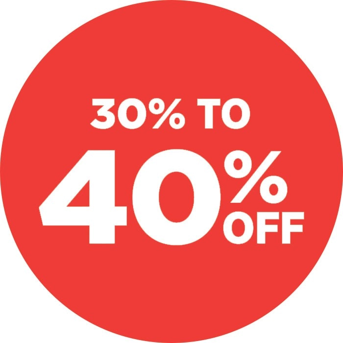 30% to 40% off Curtains & Roller Blinds