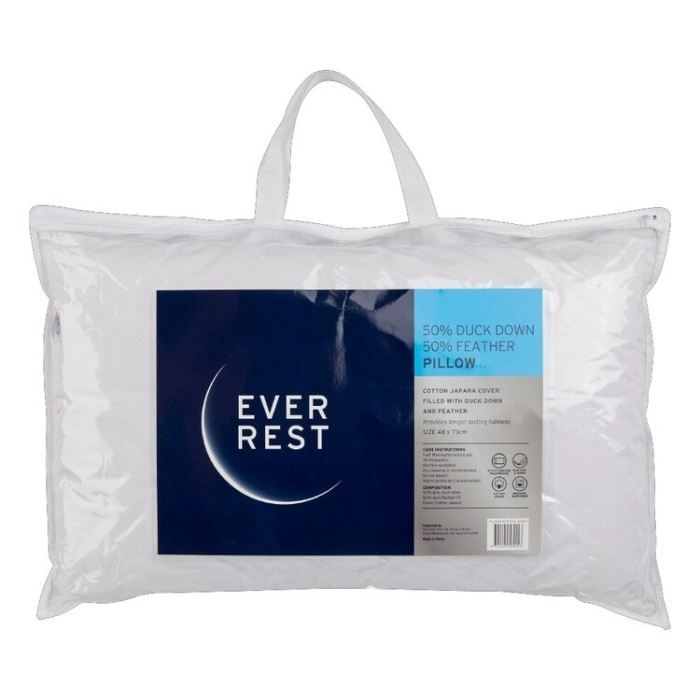 50% off Ever Rest 50% Duck Down 50% Feather Pillow