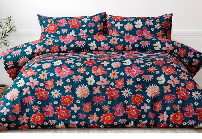 Emerald Hill Joni Floral Quilt Cover Set