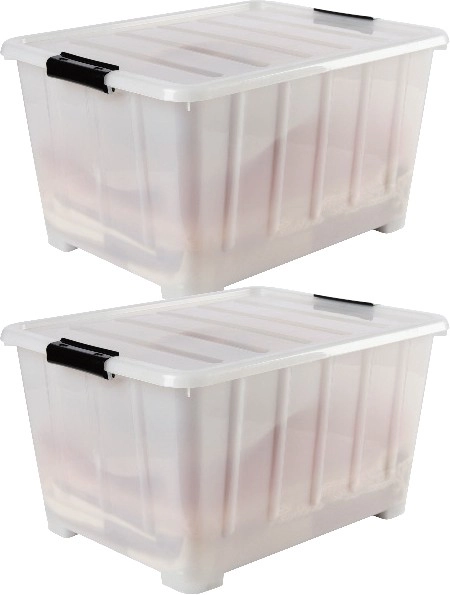 Lock Stock and Barrel 50L Clear Storage Box