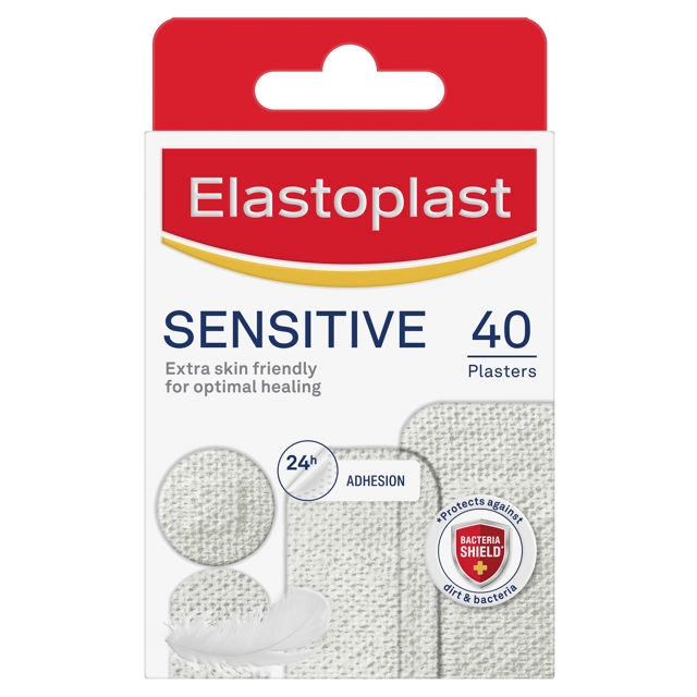 Elastoplast Sensitive Strips Assorted Shapes 40 pack