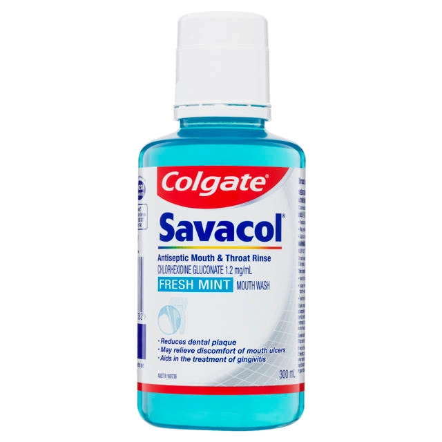 Savacol Mouth & Throat Rinse Mint 300ml