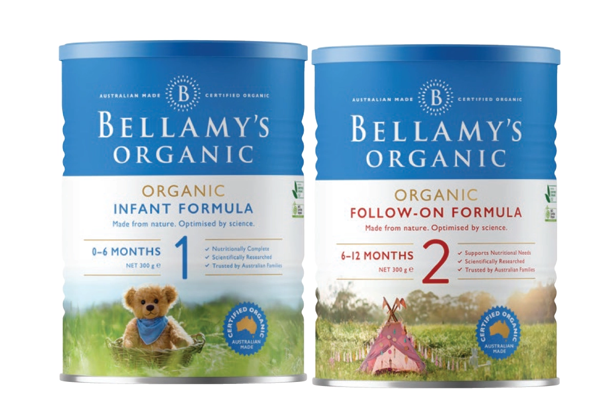 Bellamy’s Organic Step 1 or 2 Formula 900g