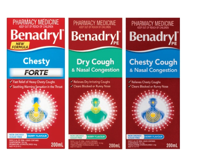 Benadryl Cough Formula 200ml Selected Range