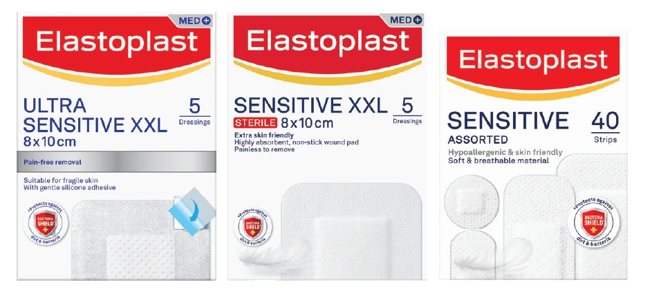 Elastoplast Wound Plasters and Dressings Selected Range